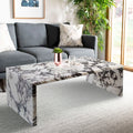 Calacatta Viola Marble Plain Design Modern Coffee Table - Polished Finish 20x36x12